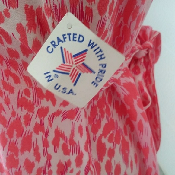 Vintage Connie Choi Print Dress sz S - Picture 5 of 7